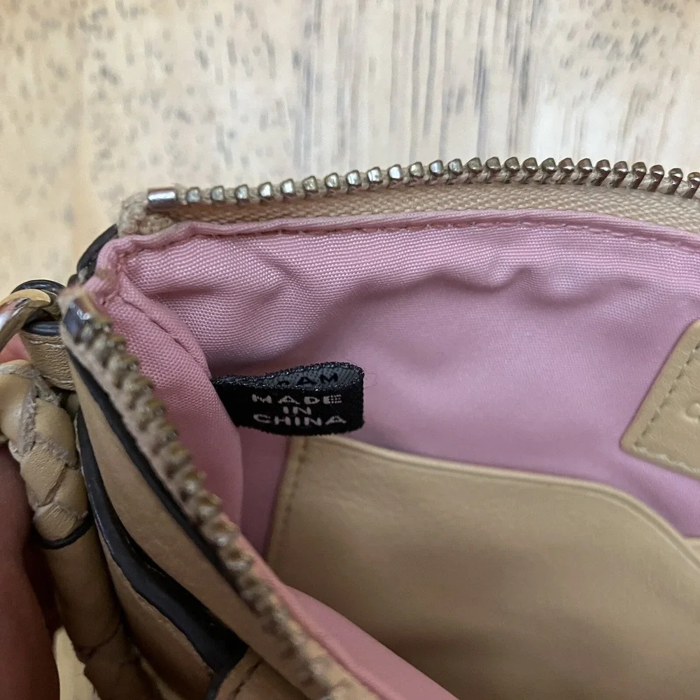 Cole Haan Tan Leather Wristlet